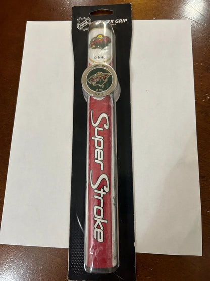 SuperStroke (Authentic) Minnesota Wild 2.0 Putter Grip w/Ball Marker NHL Licensed