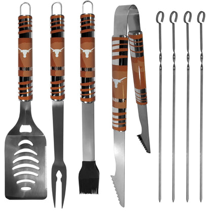 Siskiyou Gifts Texas Longhorns 8 Piece Tailgater BBQ Set w/Metal Case, NCAA Licensed