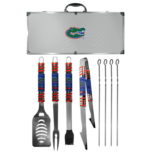 Siskiyou Gifts Florida Gators 8 Piece Tailgater BBQ Set w/Metal Case, NCAA Licensed