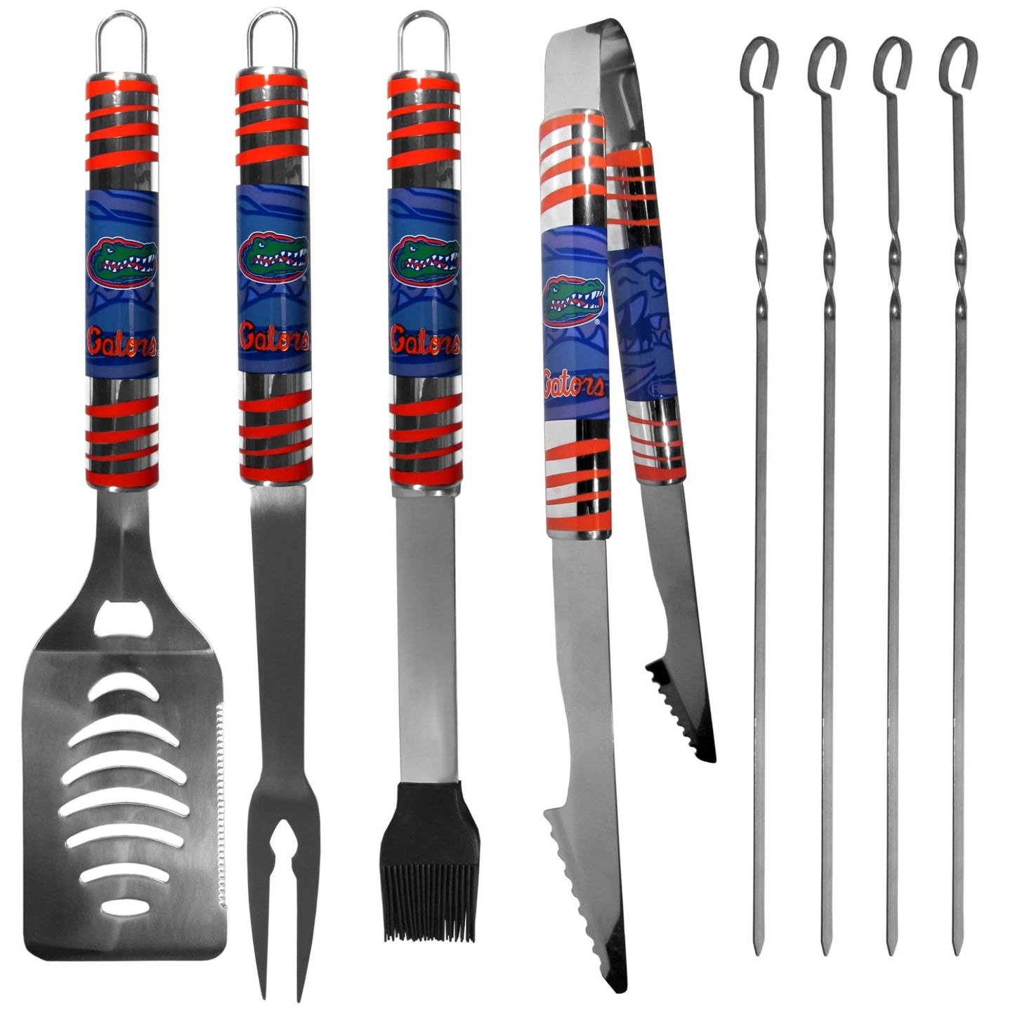 Siskiyou Gifts Florida Gators 8 Piece Tailgater BBQ Set w/Metal Case, NCAA Licensed