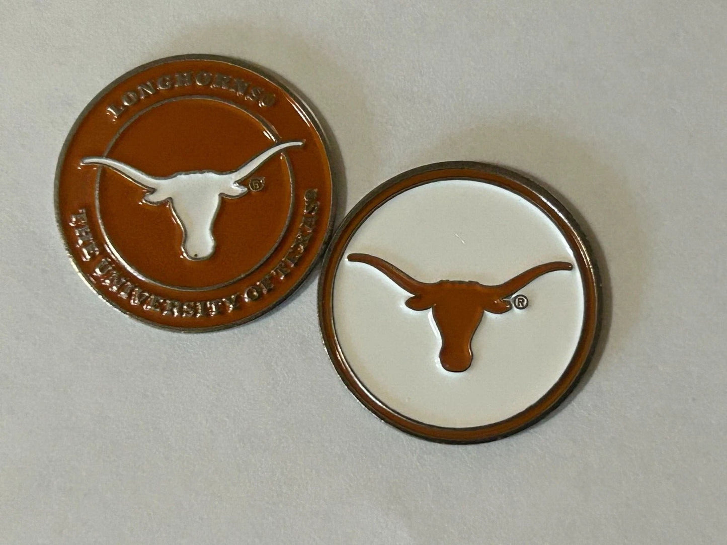Texas Longhorns 1" Diameter Double Sided Golf Ball Marker NCAA