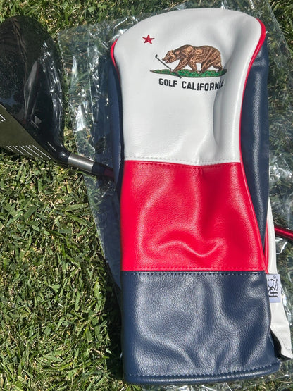 PRG Golf Limited Edition California Golden Bear Horizon Driver Head Cover Red White Blue