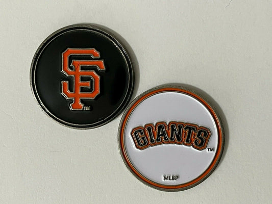 San Francisco Giants 1" Diameter Double Sided Magnetic Golf Ball Marker MLB