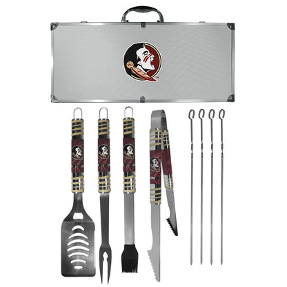Siskiyou Gifts Florida State Seminoles 8 Piece Tailgater BBQ Set w/Metal Case, NCAA Licensed