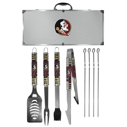 Siskiyou Gifts Florida State Seminoles 8 Piece Tailgater BBQ Set w/Metal Case, NCAA Licensed