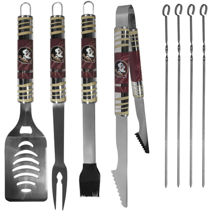 Siskiyou Gifts Florida State Seminoles 8 Piece Tailgater BBQ Set w/Metal Case, NCAA Licensed