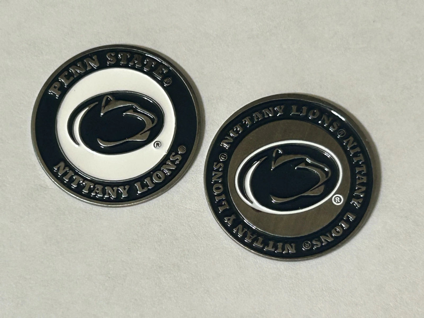 Penn State Nittany Lions 1" Diameter Double Sided Golf Ball Marker NCAA