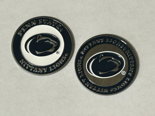 Penn State Nittany Lions 1" Diameter Double Sided Golf Ball Marker NCAA
