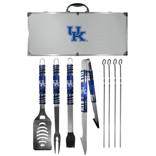 Siskiyou Gifts Kentucky Wildcats 8 Piece Tailgater BBQ Set w/Metal Case, NCAA Licensed