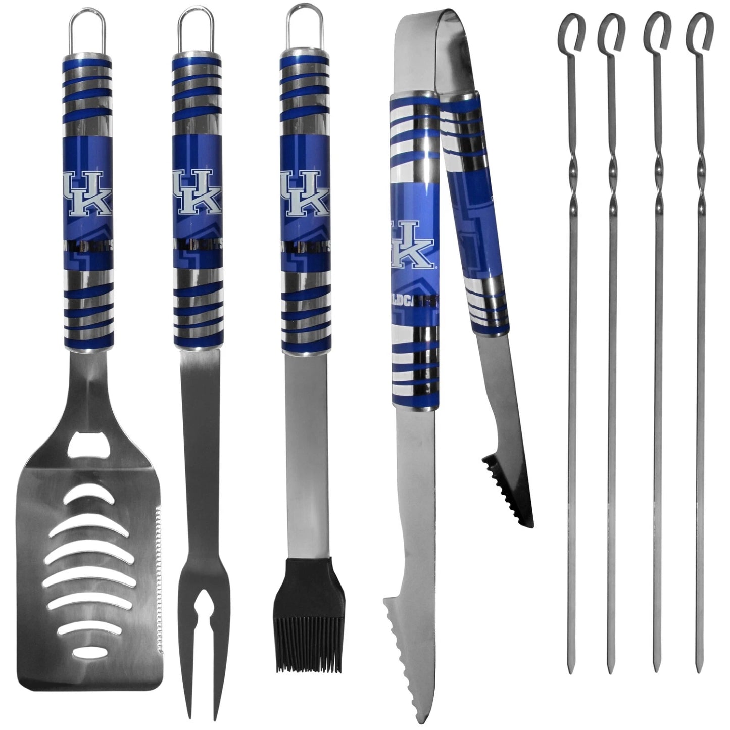 Siskiyou Gifts Kentucky Wildcats 8 Piece Tailgater BBQ Set w/Metal Case, NCAA Licensed