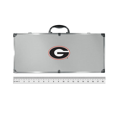 Siskiyou Gifts Georgia Bulldogs 8 Piece Tailgater BBQ Set w/Metal Case, NCAA Licensed