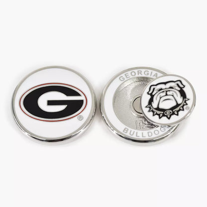 PRG Golf Georgia Bulldogs Duo Logo Magnetic Golf Ball Marker NCAA Licensed