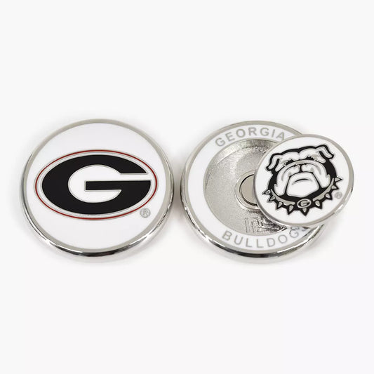 PRG Golf Georgia Bulldogs Duo Logo Magnetic Golf Ball Marker NCAA Licensed