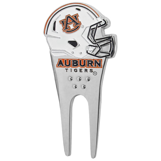 Siskiyou Gifts Auburn Tigers Metal Helmet Divot Tool w/1"Golf Ball Marker, NCAA Licensed