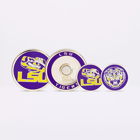 PRG Golf LSU Tigers Duo Logo Magnetic Golf Ball Marker NCAA Licensed