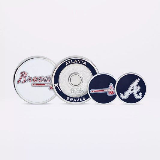 PRG Golf Atlanta Braves Magnetic Duo Golf Ball Marker MLB Licensed