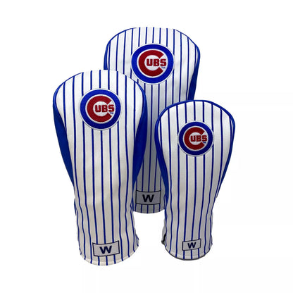 PRG Golf Chicago Cubs Set of 3 Head Covers Driver Fairway & Rescue MLB Licensed