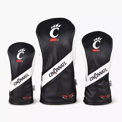 PRG Golf Cincinnati Bearcats Set of 3 Head Covers Driver Fairway & Rescue NCAA Licensed