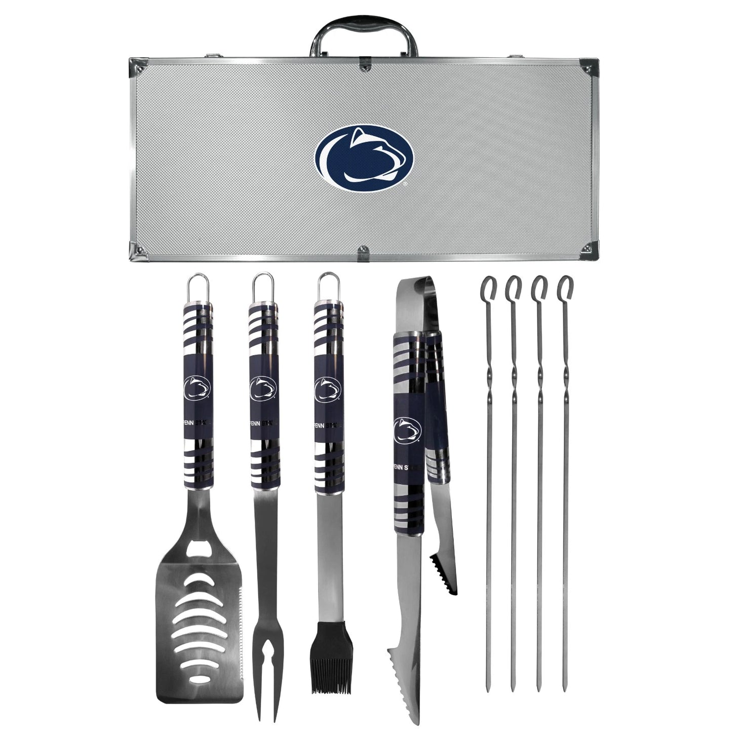 Siskiyou Gifts Penn State Nittany Lions 8 piece Tailgater BBQ Set w/Metal Case, NCAA Licensed