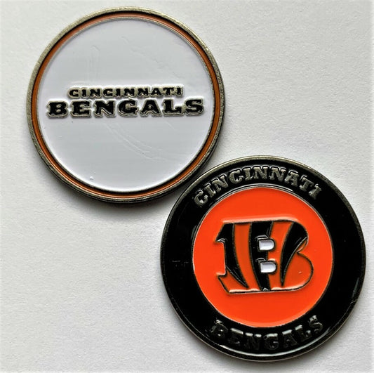 Cincinnati Bengals 1" Diameter Magnetic Golf Ball Marker
