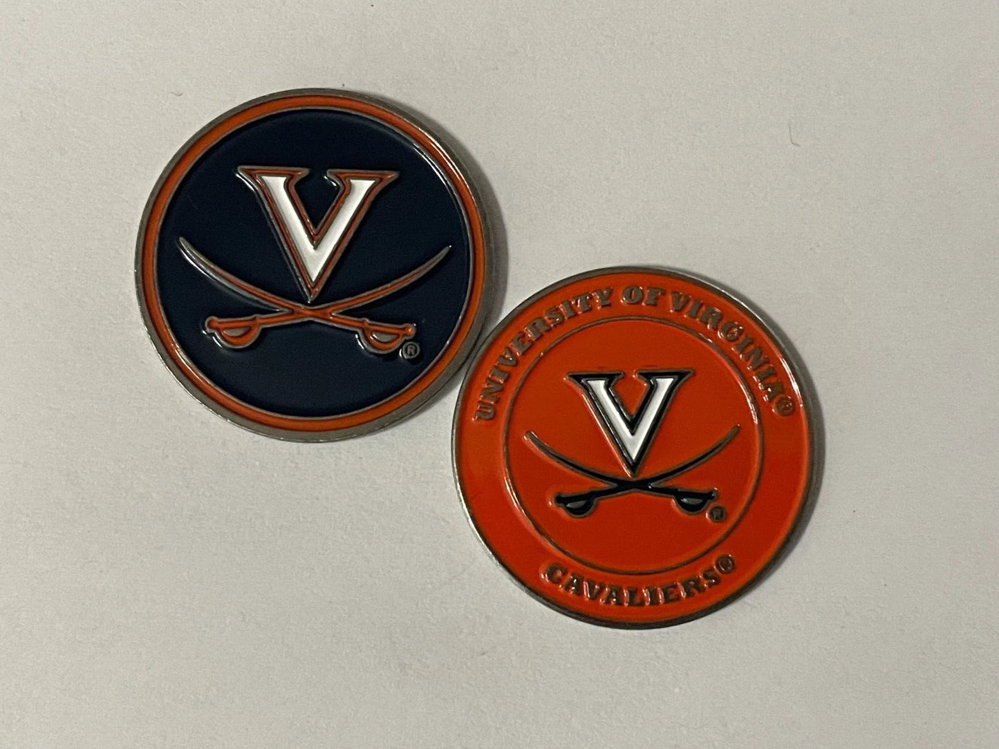 Virginia Cavaliers 1" Diameter Double Sided Magnetic Golf Ball Marker NCAA