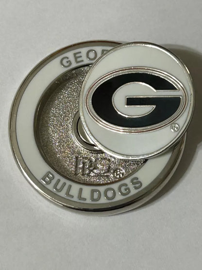 PRG Golf Georgia Bulldogs Duo Logo Magnetic Golf Ball Marker NCAA Licensed