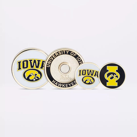 PRG Golf Iowa Hawkeyes Duo Logo Magnetic Golf Ball Marker NCAA Licensed