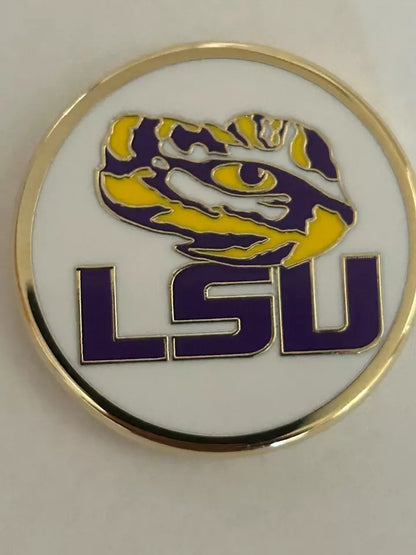 PRG Golf LSU Tigers Duo Logo Magnetic Golf Ball Marker NCAA Licensed