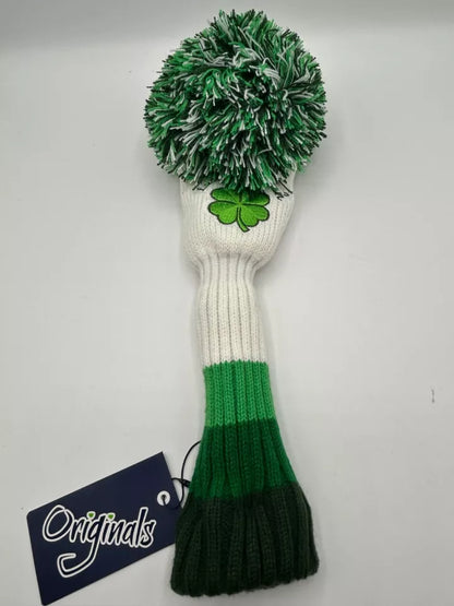 PRG Golf Originals Collection Luck Of The Irish Pom Pom Set of 3 Head Covers Driver Fairway & Rescue