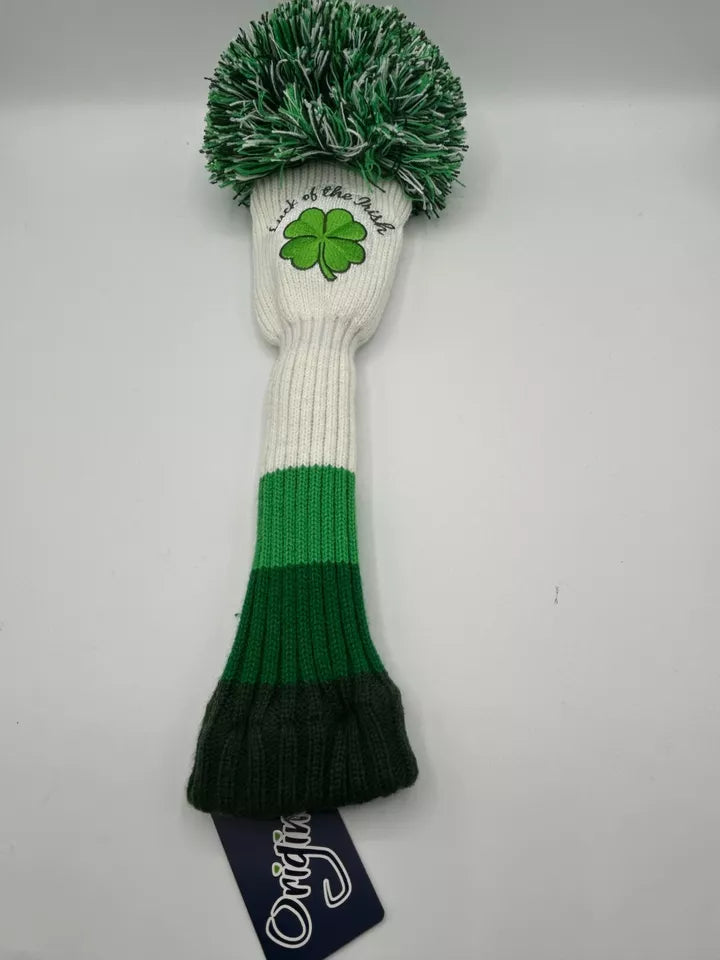 PRG Golf Originals Collection Luck Of The Irish Pom Pom Set of 3 Head Covers Driver Fairway & Rescue