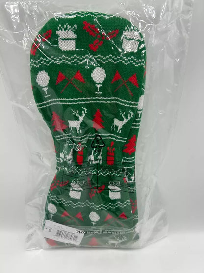 PRG Golf Green Ugly Sweater Limited Edition Collection Driver Head Cover