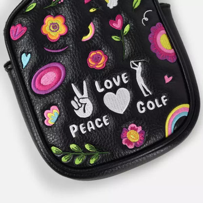PRG Golf Originals Collection Peace Love & Golf Embroidered Spider Putter Head Cover