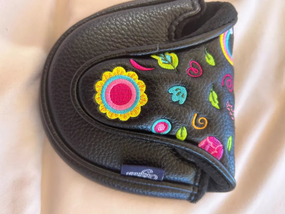 PRG Golf Originals Collection Peace Love & Golf Embroidered Spider Putter Head Cover
