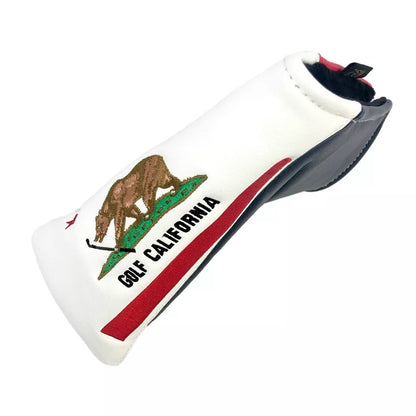 PRG Golf Limited Edition California Golden Bear Horizon Blade Putter Cover Red White Blue