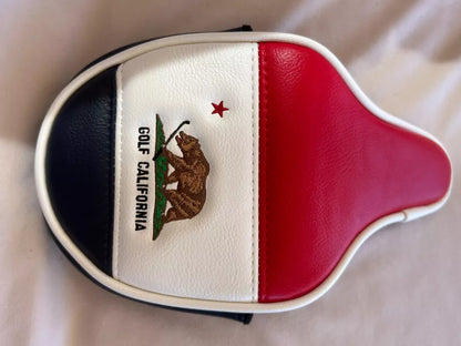 PRG Golf Limited Edition California Golden Bear Horizon Mallet Putter Cover Red White Blue