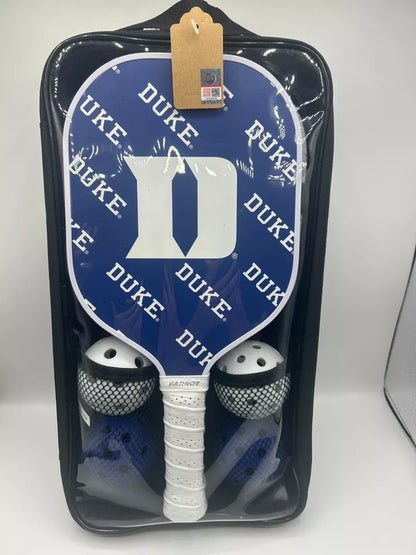 Parrot Paddles Carbon Fiber Duke Blue Devils Pickleball Paddle Set w/Case (NCAA)