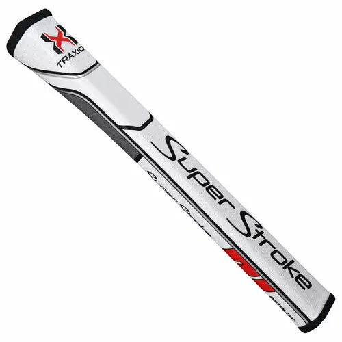 SuperStroke (Authentic) Traxion Red White & Gray Pistol GT 2.0 Putter Grip