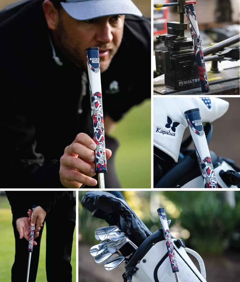 SuperStroke (Authentic) Zenergy Red White & Blue Camo Tour 3.0 Putter Grip