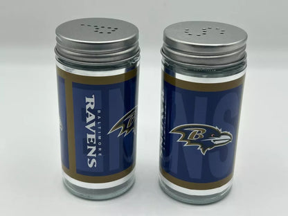 Siskiyou Gifts Baltimore Ravens Glass Salt and Pepper Shakers, NFL Licensed