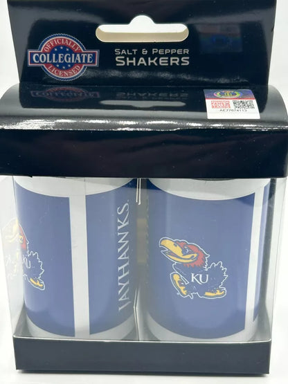 Siskiyou Gifts Kansas Jayhawks Glass Salt and Pepper Shakers, NCAA Licensed