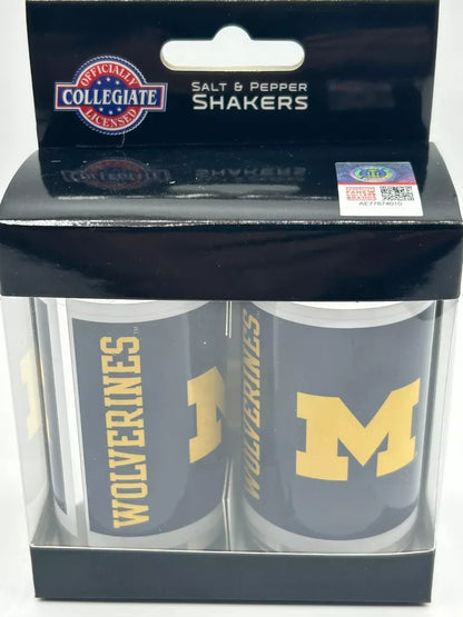 Siskiyou Gifts Michigan Wolverines Glass Salt and Pepper Shakers, NCAA Licensed