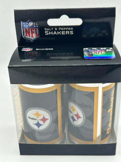Siskiyou Gifts Pittsburgh Steelers Glass Salt and Pepper Shakers, NFL Licensed
