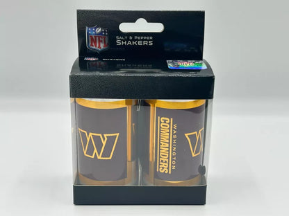 Siskiyou Gifts Washington Commanders Glass Salt and Pepper Shakers, NFL Licensed