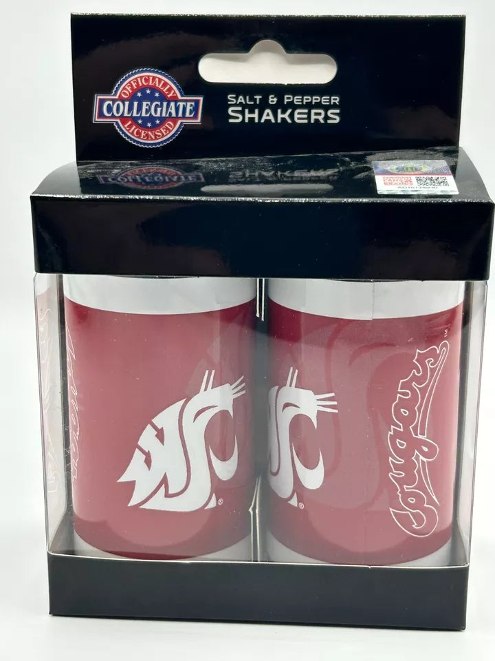 Siskiyou Gifts Washington State Cougars Glass Salt and Pepper Shakers, NCAA Licensed