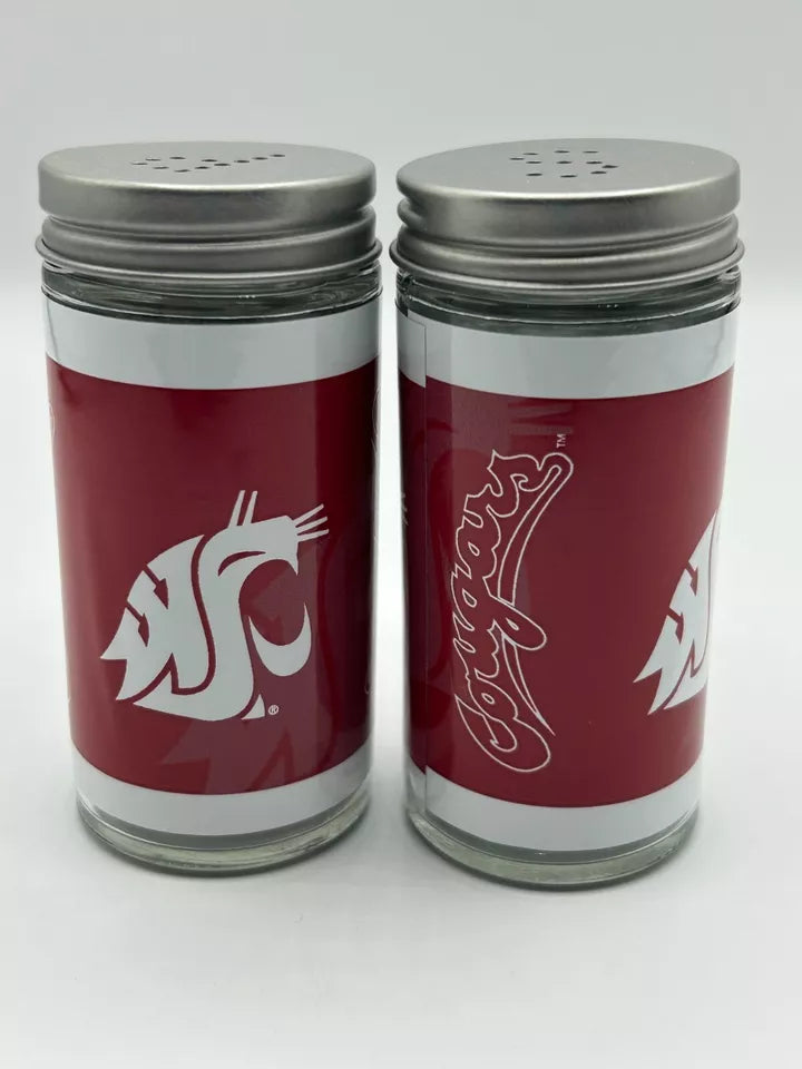 Siskiyou Gifts Washington State Cougars Glass Salt and Pepper Shakers, NCAA Licensed
