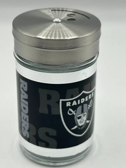 Siskiyou Gifts Las Vegas Raiders Glass Tailgater Seasoning Shaker, NFL Licensed