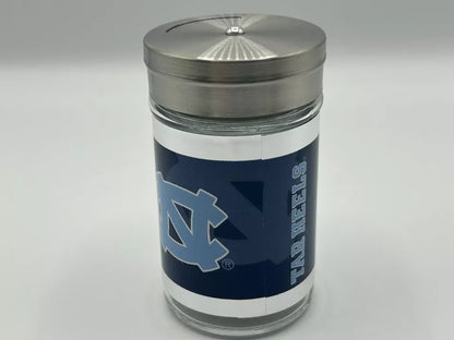 Siskiyou Gifts North Carolina Tar Heels Glass Tailgater Seasoning Shaker, NCAA Licensed