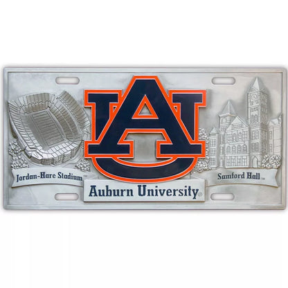 Siskiyou Gifts Auburn Tigers 3D Collector's License Plate, NCAA Licensed!