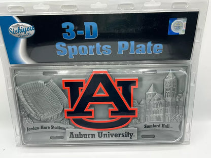 Siskiyou Gifts Auburn Tigers 3D Collector's License Plate, NCAA Licensed!