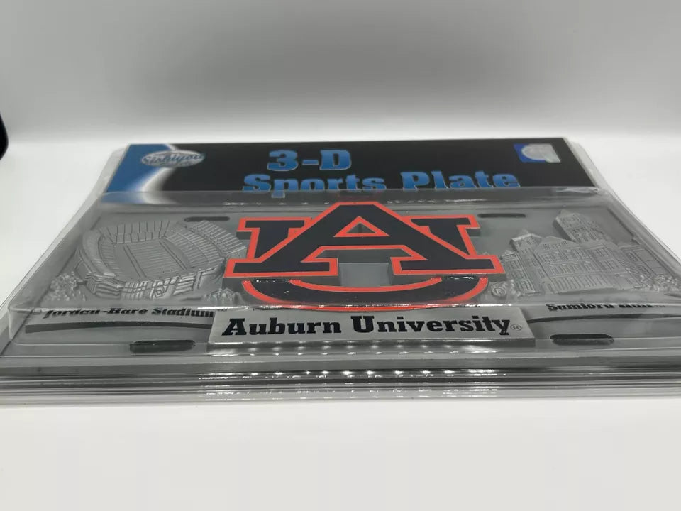 Siskiyou Gifts Auburn Tigers 3D Collector's License Plate, NCAA Licensed!
